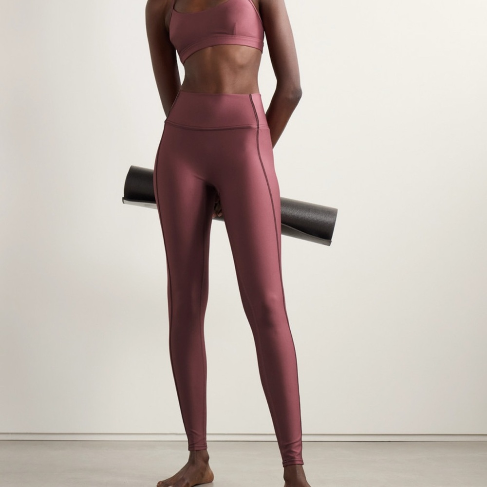 ALO Yoga Metallic Dusty Rust Air Lift Leggings